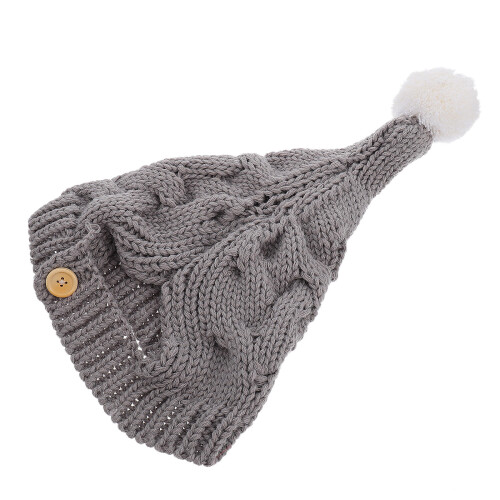 2 Pcs Woolen Knitted Winter Hat For Kids 1