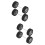 2 Pairs Replaceable 1/64 Toy Car Wheels Tires For Replacement 9