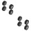 2 Pairs Replaceable 1/64 Toy Car Wheels Tires For Replacement 8
