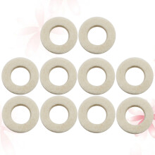 10 stuks trompet ringen kussentje muziekinstrument accessoire wit