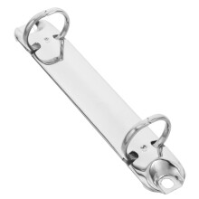 bindermechanisme met zilveren metalen ringen voor school en kantoor