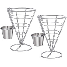 2Stk. Halter Frites Mit Dipbehälter