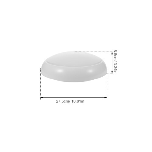 Flush Mount Deckenleuchte Abdeckung 275 Mm Kunststoff Rund 1