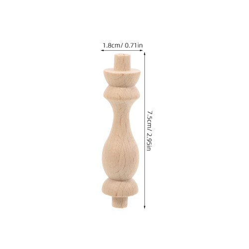 10 holztreppengeländer, ungemalte baluster für diy- 1