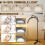 60W LED Half Moon Beauty Floor Light 360° Rotary Adjustable140-180cm 1