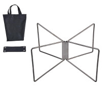 Camping Folding Coolers Stand Silver Weather-Resistant For Ice Boxes, Hiking And Beach Picnics