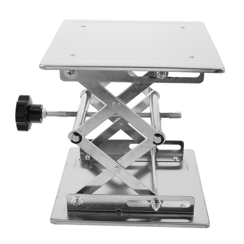 soporte elevador laboratorio acero inoxidable ajustable 200x200 mm