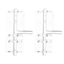 2 stuks transparante schuifbout voor hek of