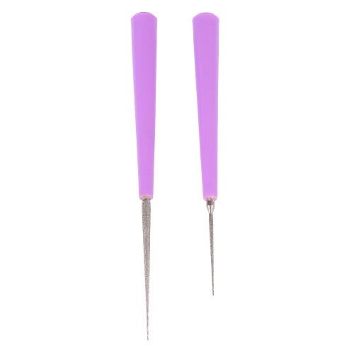 2 unidades limas para abalorios, de , broca (violeta)