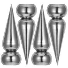 chapeaux de poteau acier inoxydable 4 pièces, embouts