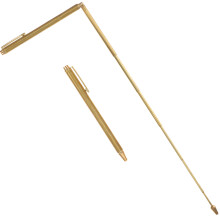 2 baguettes de radiesthésie en cuivre pour géobiologie et fengshui