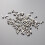 100 brads 5,5 x 11 mm pastel pour scrapbooking DIY 3