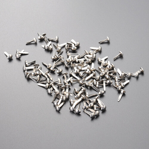 100 brads 5,5 x 11 mm pastel pour scrapbooking DIY 2