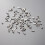 100 brads 5,5 x 11 mm pastel pour scrapbooking DIY 6