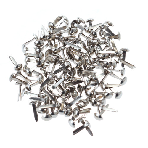 100 brads 5,5 x 11 mm pastel pour scrapbooking DIY