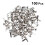 100 brads 5,5 x 11 mm pastel pour scrapbooking DIY 2