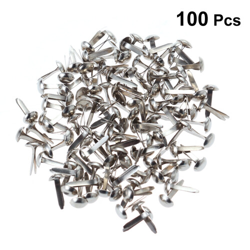 100 brads 5,5 x 11 mm pastel pour scrapbooking DIY 1