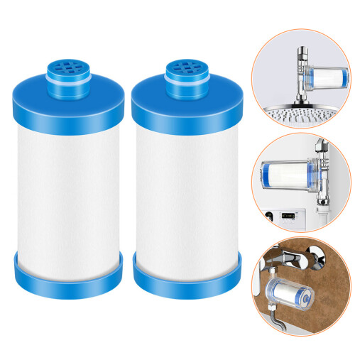 2Pcs Shower Head Filter Multipurpose Water Tap Pre-Filter 2