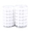 Circular White Nylon Hook and Loop Dots 2cm x 15mm Self Adhesive 11