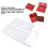 Circular White Nylon Hook and Loop Dots 2cm x 15mm Self Adhesive 3