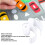 Circular White Nylon Hook and Loop Dots 2cm x 15mm Self Adhesive 4