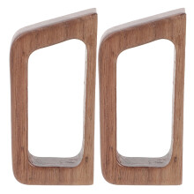 4 Pcs Wooden Handle Glass Tea Cup Ergonomic Grip Replacement