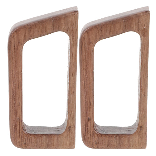 4 Pcs Wooden Handle Glass Tea Cup Ergonomic Grip Replacement