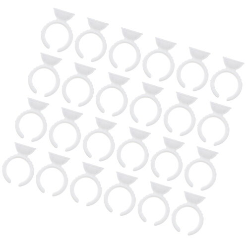 200Pcs Portable Plastic Glue Rings For Lash Extensions 2
