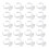 200Pcs Portable Plastic Glue Rings For Lash Extensions 7