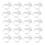 200Pcs Portable Plastic Glue Rings For Lash Extensions 8