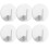 24 Pcs White Adhesive Hooks For Wall Bathroom Key Storage 1