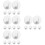 24 Pcs White Adhesive Hooks For Wall Bathroom Key Storage 9