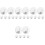 24 Pcs White Adhesive Hooks For Wall Bathroom Key Storage 5