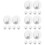 24 Pcs White Adhesive Hooks For Wall Bathroom Key Storage 8