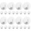 24 Pcs White Adhesive Hooks For Wall Bathroom Key Storage 7