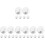 24 Pcs White Adhesive Hooks For Wall Bathroom Key Storage 4