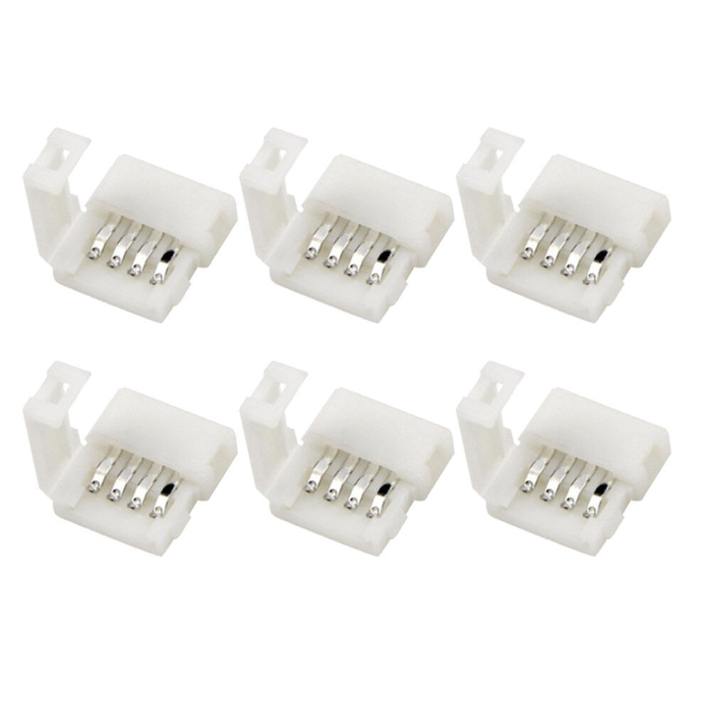 30 Pcs 5050 4 Pin Connector Clips For Led Strip White 031514475664