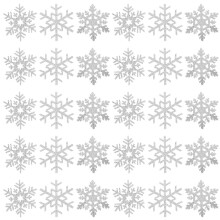 210 Pcs Snowflake Iron On Patches Embroidered Applique For Clothing