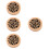 4Pcs Wooden Incense Burner Tabletop Holder Round Cone Case 9