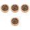 4Pcs Wooden Incense Burner Tabletop Holder Round Cone Case 5