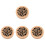 4Pcs Wooden Incense Burner Tabletop Holder Round Cone Case 4