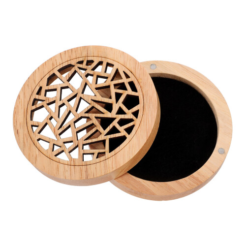 4Pcs Wooden Incense Burner Tabletop Holder Round Cone Case 1