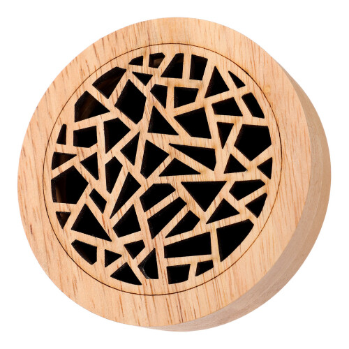 4Pcs Wooden Incense Burner Tabletop Holder Round Cone Case 2