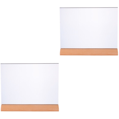 2Pcs Acrylic Desktop Sign Holders For A5 Paper Menu Or Name Display 2