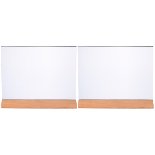 2Pcs Acrylic Desktop Sign Holders For A5 Paper Menu Or Name Display 1