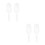 4 Pcs Ice Cream Scoop Transparent Tea 9