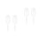 4 Pcs Ice Cream Scoop Transparent Tea 7