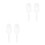 4 Pcs Ice Cream Scoop Transparent Tea 5