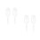 4 Pcs Ice Cream Scoop Transparent Tea 8