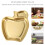 Apple Shape Serving Plate With Double Compartment For Food 11